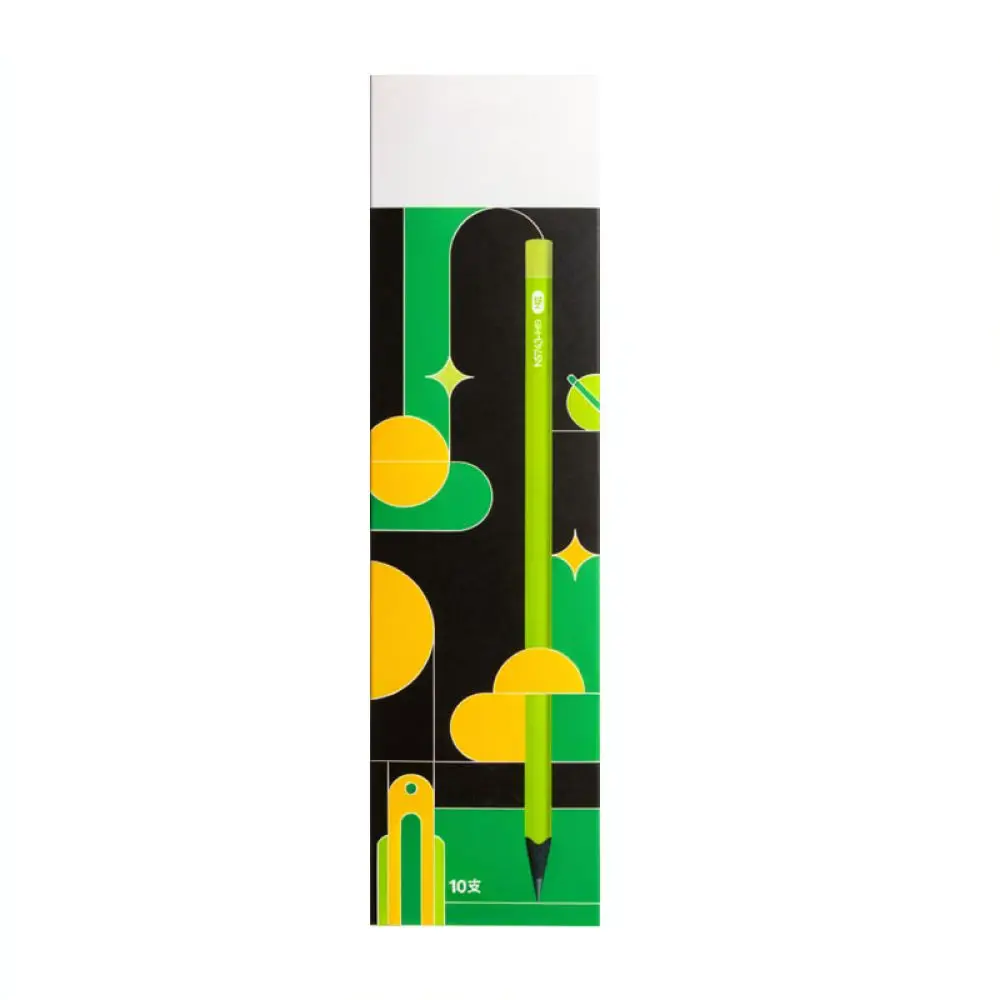 Student Stationery Pencils For Liangzhi Wooden Green Black Lead HB 2B Triangular Writing Drawing Painting Art Supplies