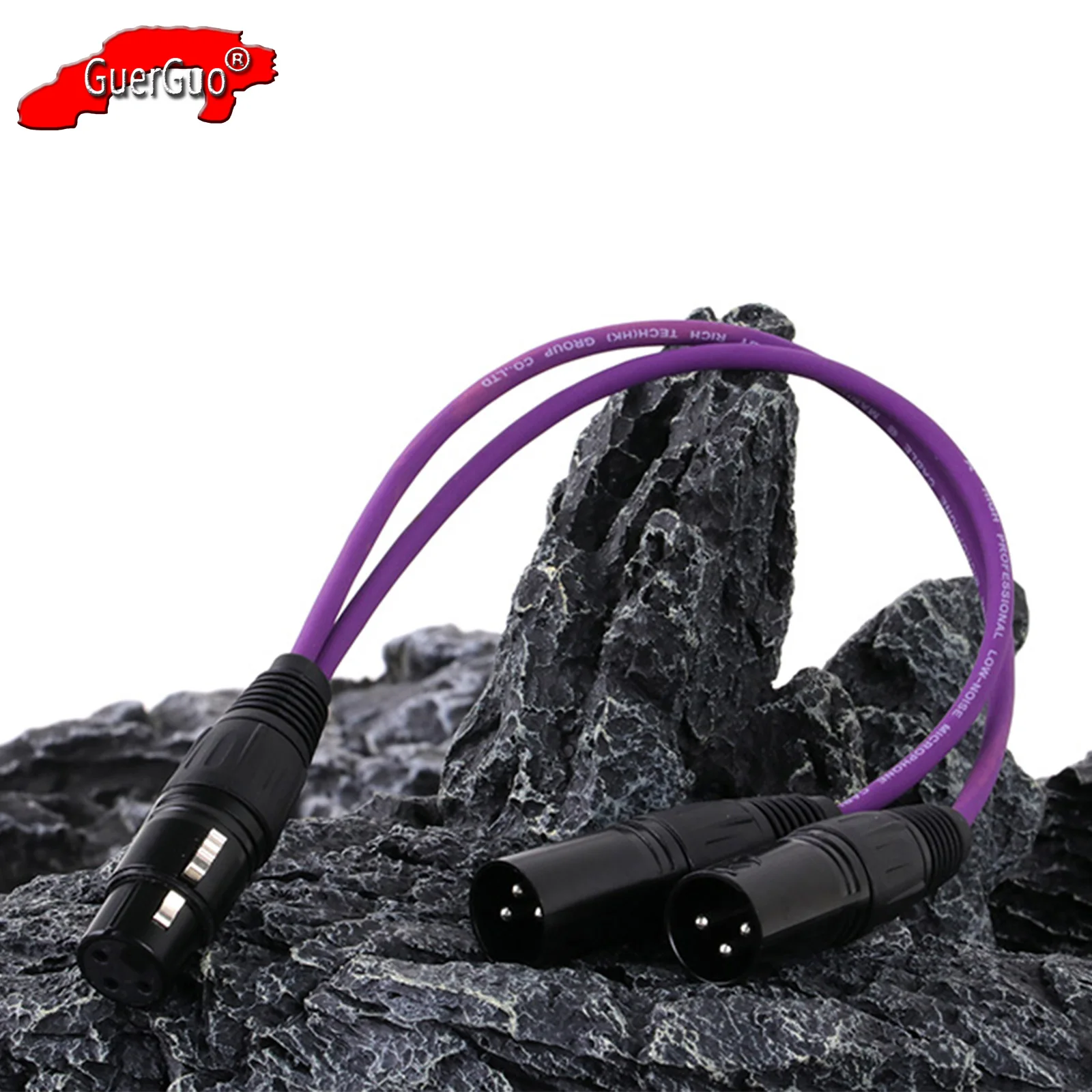 

XLR Splitter Cable,3Pin XLR Female to Dual XLR Male Converter Balanced MIC Audio Adapter Extension Cable for Speaker Mixer Amp