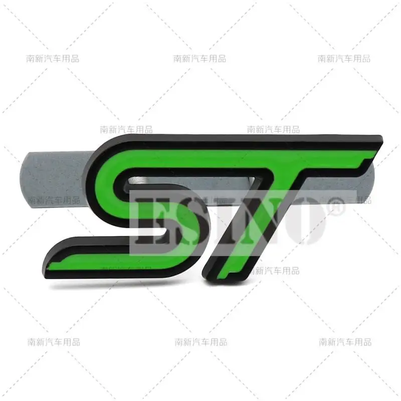 3D ST Car Front Grill Metal Badge Emblem For Car Body Accessories Car Styling Badge Decal for Ford Focus Fiesta Edge