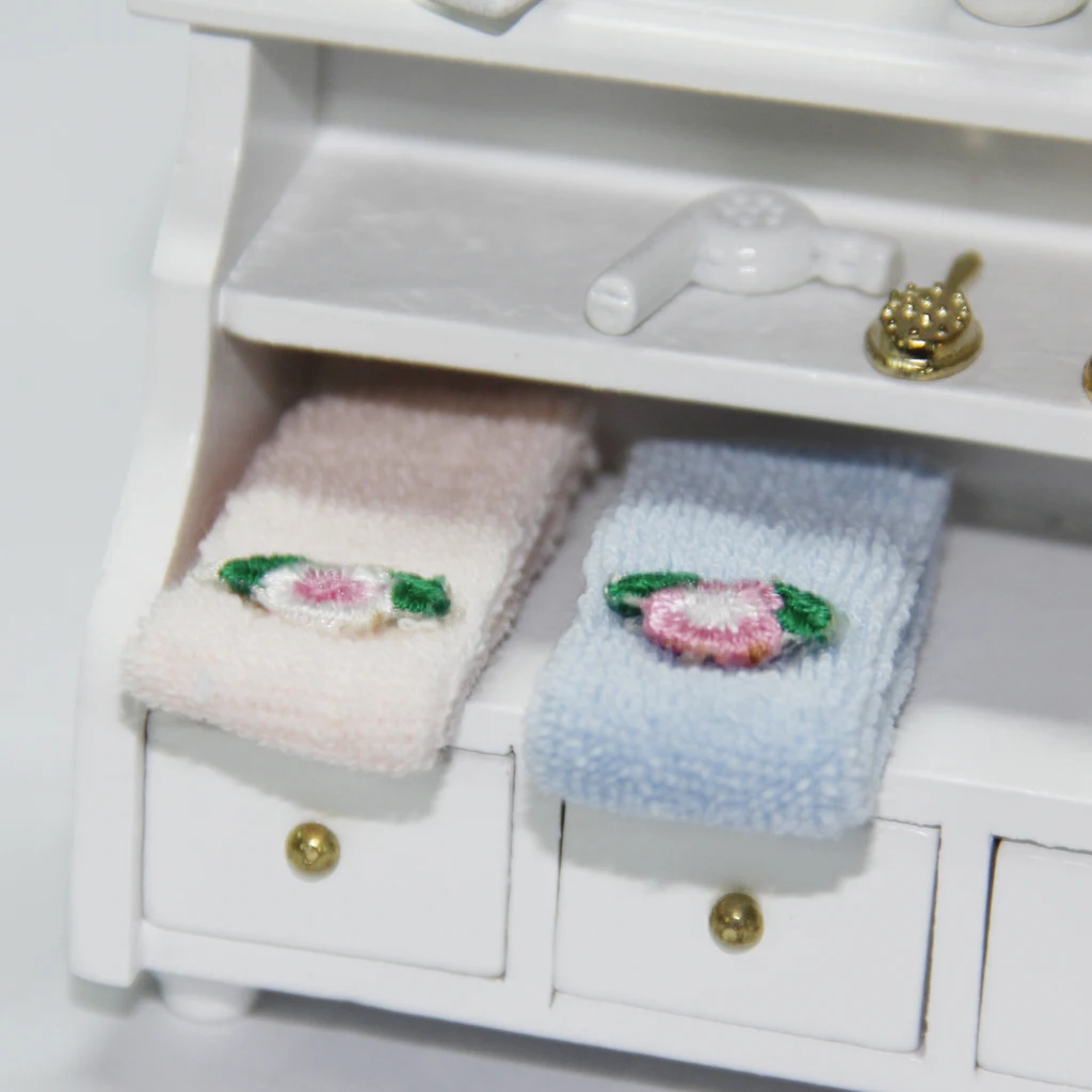 Mobili in miniatura per case delle bambole Mobiletto per WC da bagno Modello in legno Accessori in scala 1 12 per l'arredamento della casa delle bambole