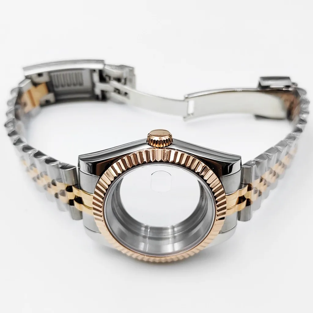 Cassa dell'orologio 36mm 39mm vetro zaffiro in acciaio inossidabile per movimento NH35 NH36 ETA2824 2836 Miyota8215 8205 821A PT5000 ST2130