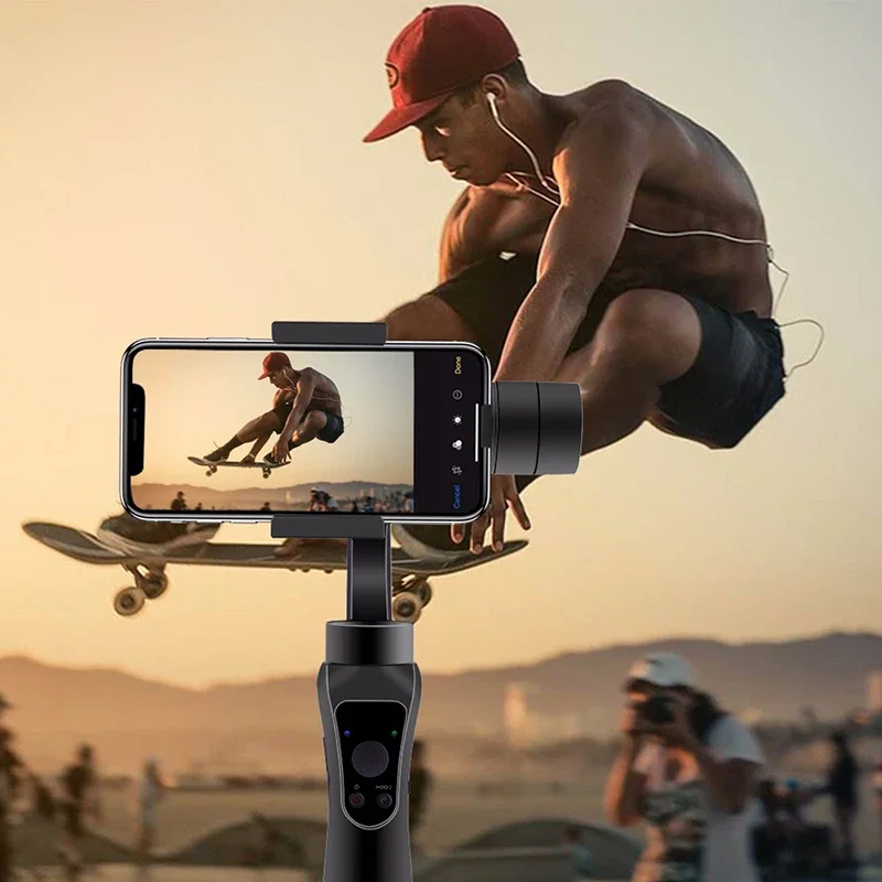 Smartphone Mobile Phone Handheld Gimbal 3-Axis Stabilizer Face Tracking Selfie Stick for iPhone Android Action Cameras gimbal