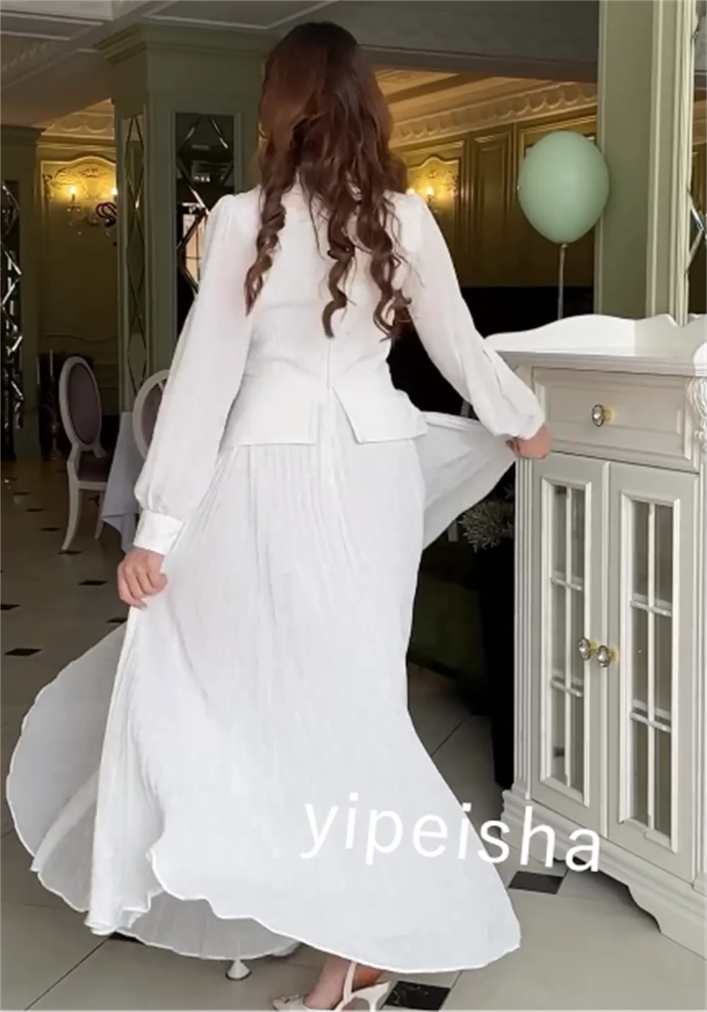 Индивидуальное шифоновое плиссированное платье Quinceanera с v-образным вырезом на заказ, платье миди