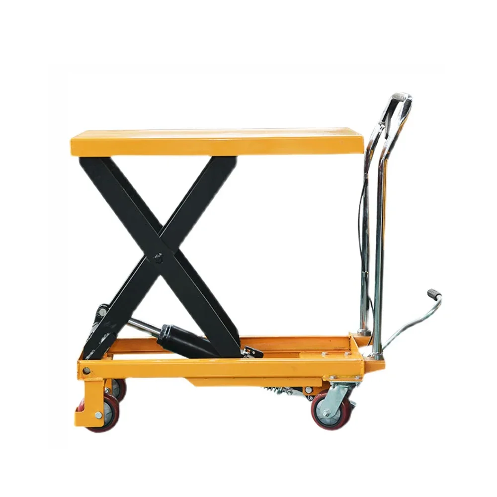 New Design Manual lifting platform Lift Table Platform Hand Forklift Single Scissor Lift Table Cart