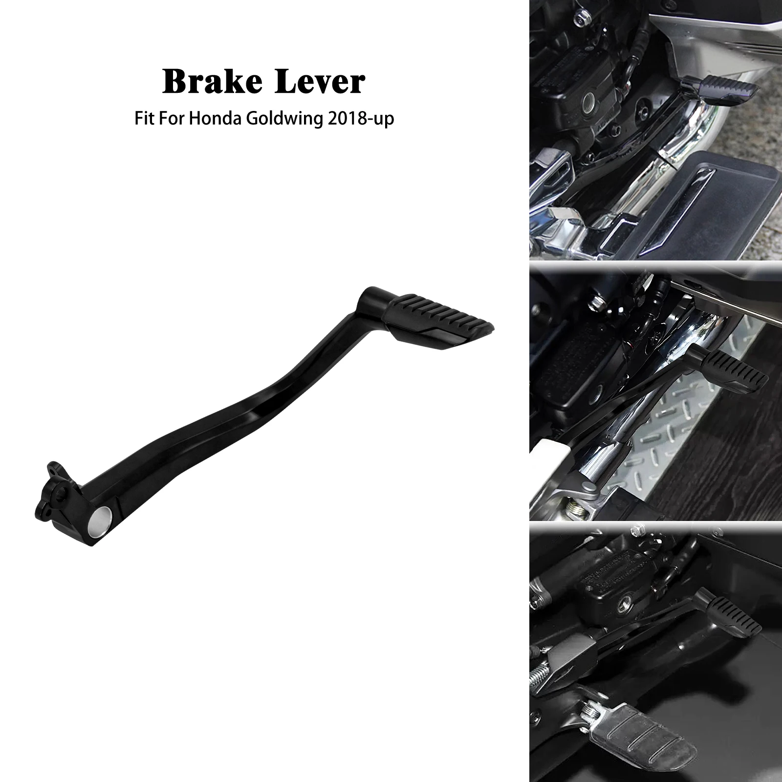 

Motorcycle Driver Brake Foot Control Lever Kit Pedal Footpeg Footrest Black/Chrome For Honda Goldwing GL1800 Gold Wing 2018-Up