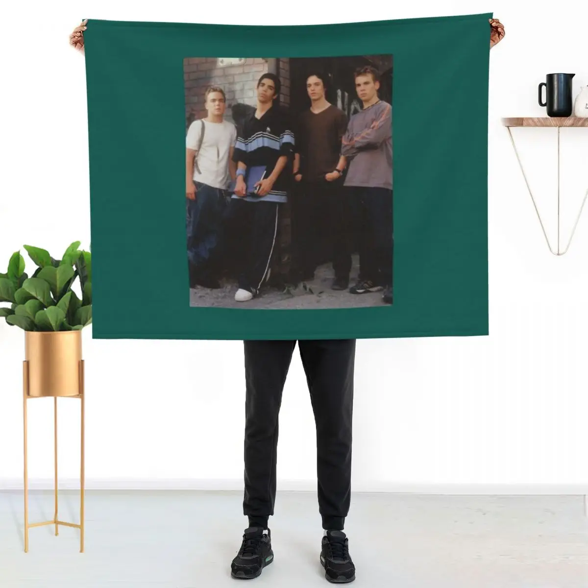 

degrassi Craig Manning, Sean Cameron, Jimmy Brooks and Gavin C Throw Blanket Color Fast Cozy Throw Blanket