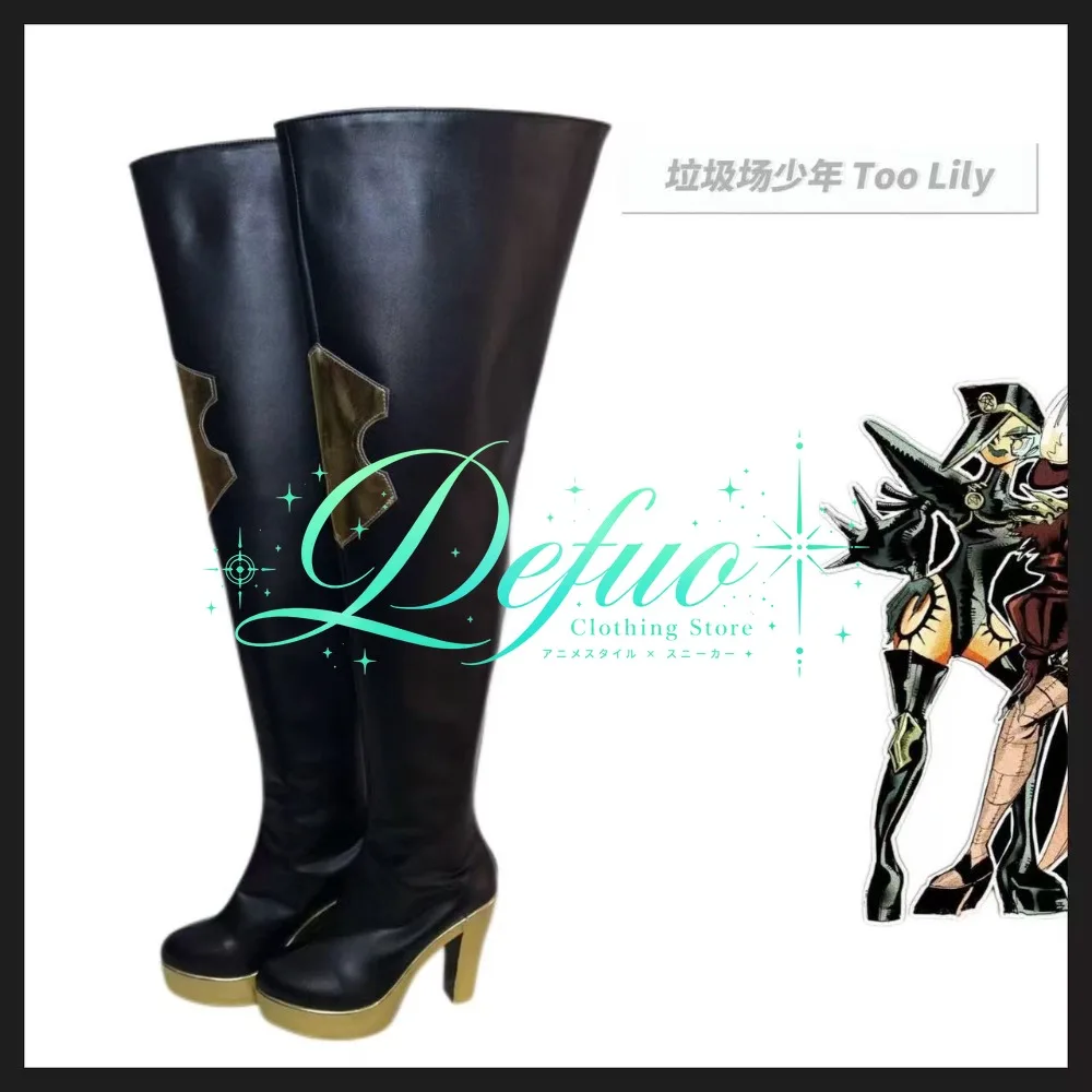 Anime Cosplay Shoes Custom Witch Boots Ladies Halloween Party Carnival Costumes Props