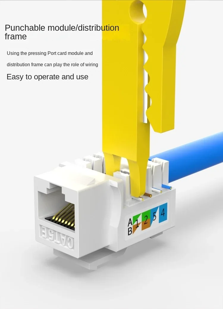 Network module wiring tool IDC terminal wiring knife, RJ45, RJ11 CAT.6 CAT.5E CAT.3