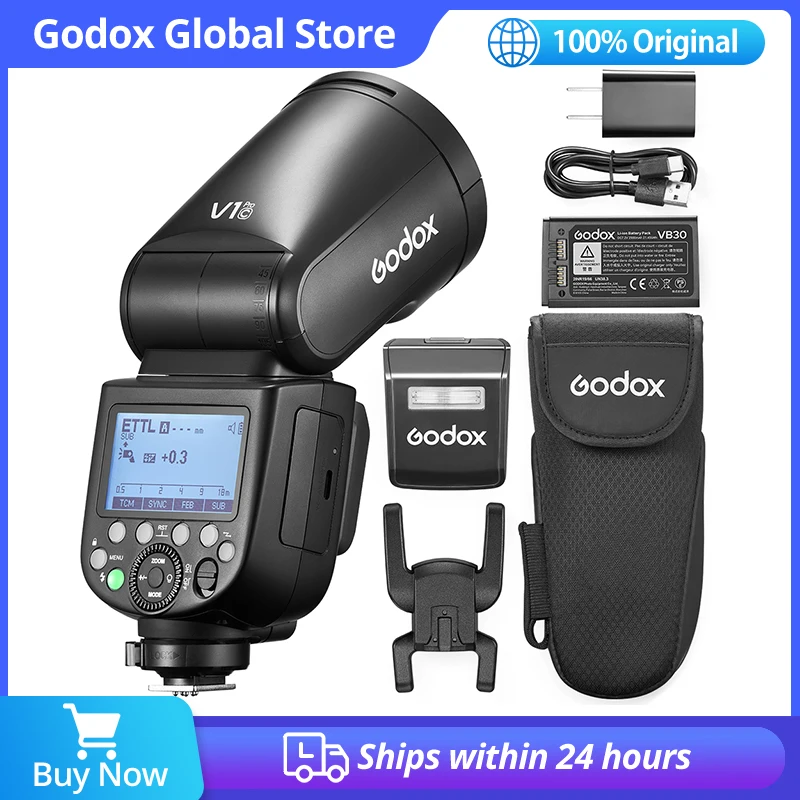 

Presale Godox V1PRO TTL Li-ion Round Head Camera Flash Wireless Transmission Speedlite Flash for Canon Nikon Sony Fuji Olympus