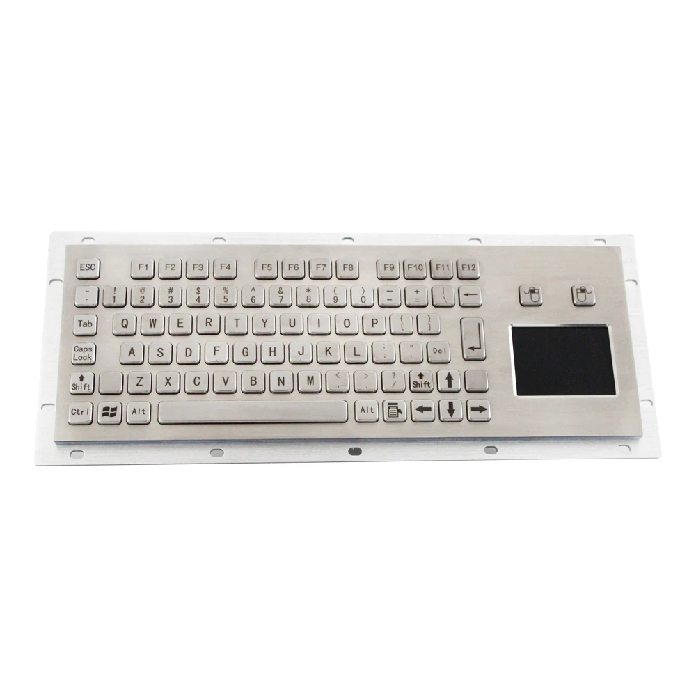 

Durable S304 industrial Metal USB Keyboard With Ruggedized Touchpad