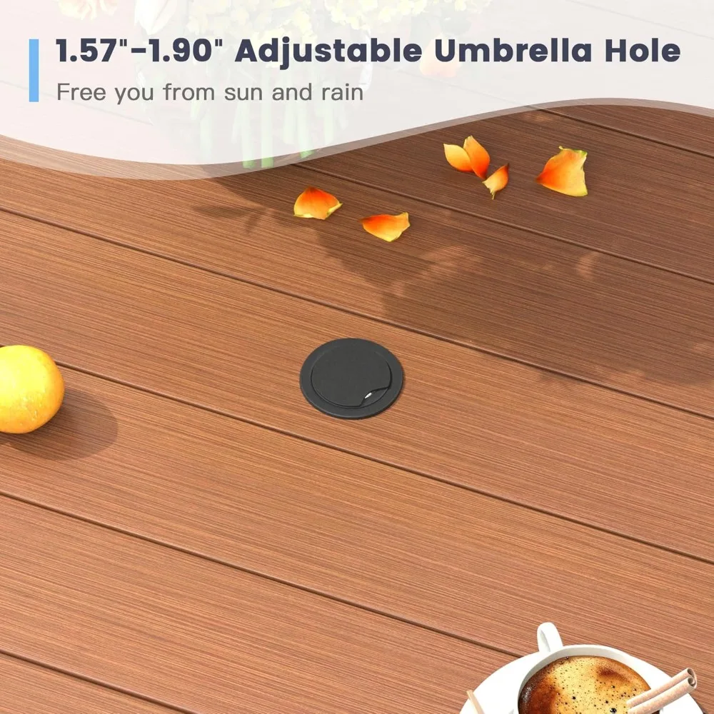 Set da bar da patio da 5 pezzi, tavolo da bar e sedie da esterno per 4, sgabelli da bancone, sedie da bar da patio e rotonde in metallo da 35,4 pollici