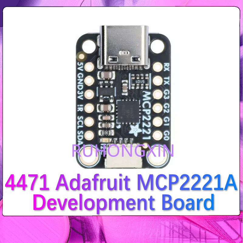 Placa de desarrollo Adafruit MCP2221A, dispositivo de uso General, USB a GPIo, 4471