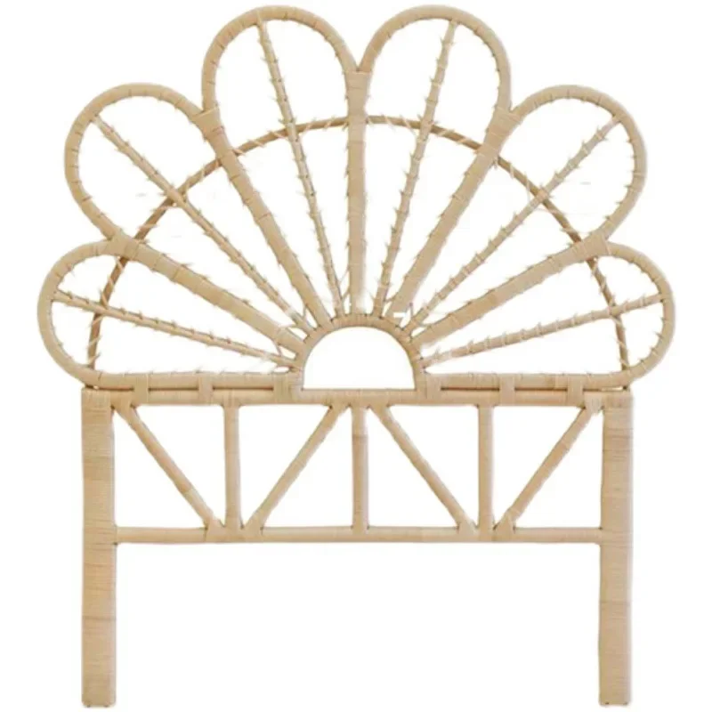 

Natural handicraft art, rattan bedside bed and breakfast, home rattan, bed backrest small bed