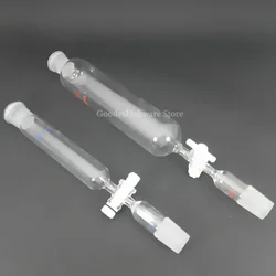 1pcs 19# Or 24# Borosilicate Glass Cylinder-shape Separatory Dropping Funnel for School Laboratory Testing