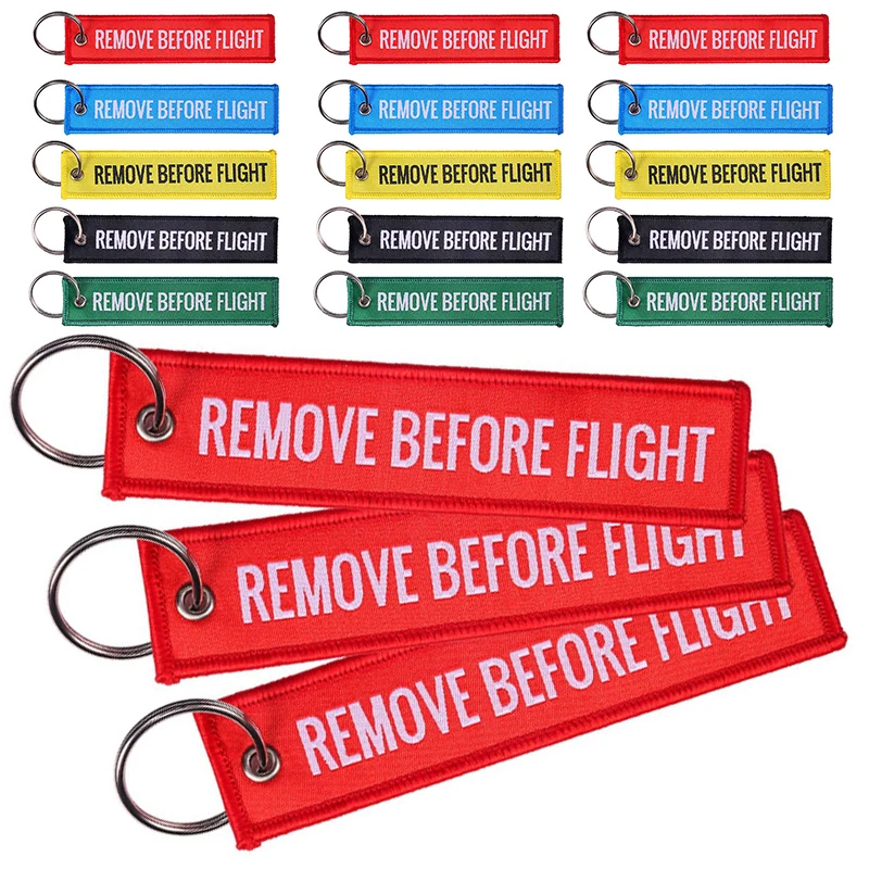 

20pcs Keychain Remove Before Flight Aviation Gifts Tag Keychains for Motorcycles and Cars Key Fobs Chain Keychain Jewelry