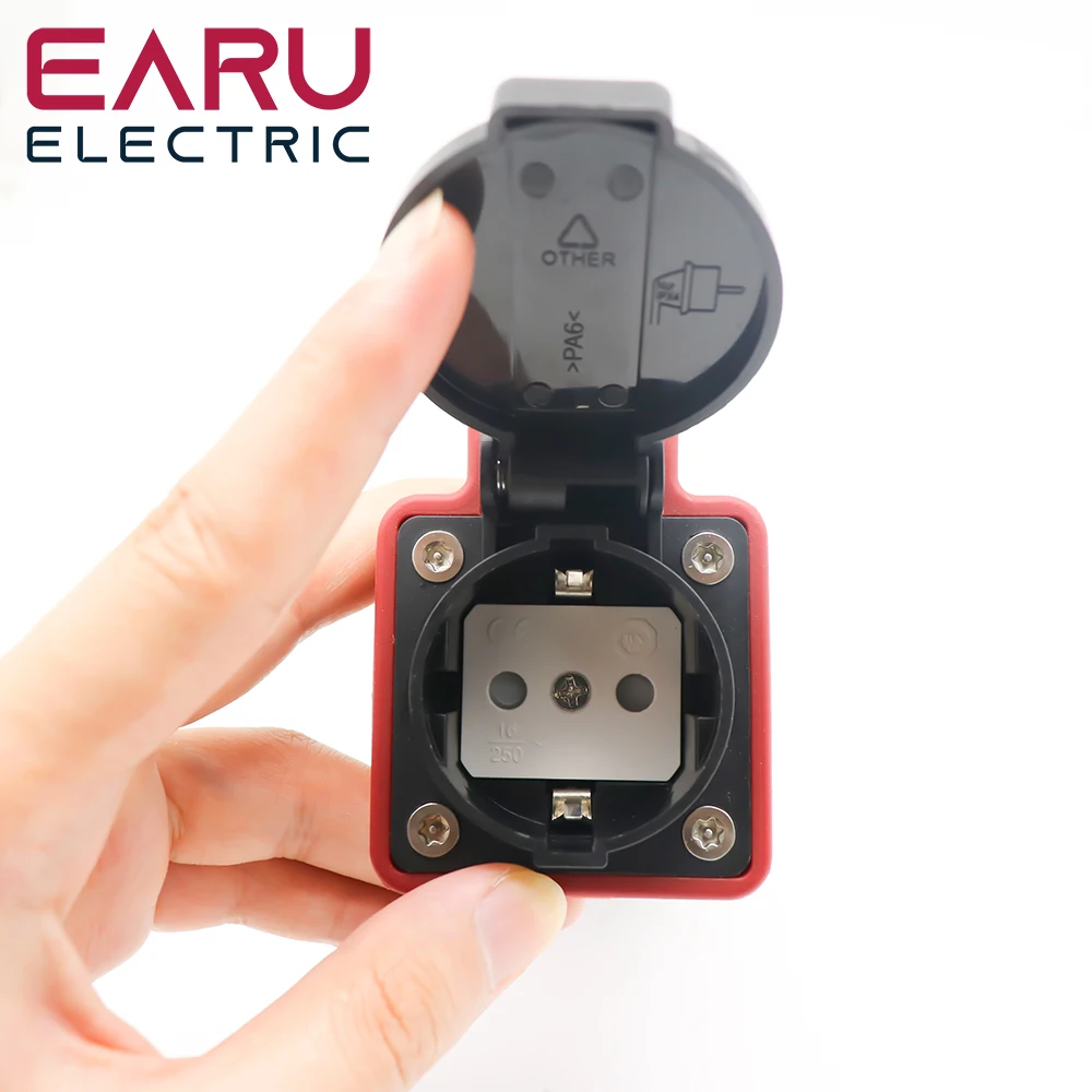 Draagbare 220 V Type 2 Stekker naar Schuko Socket U Plug EV Opladen Adapter Voor EV Charger EV Connector earu