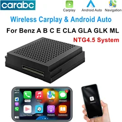 Wireless CarPlay for Mercedes Benz Class ML/GL A B C E CLA GLA GLK W204 NTG 4.5 with Android Auto AirPlay Navigation Functions