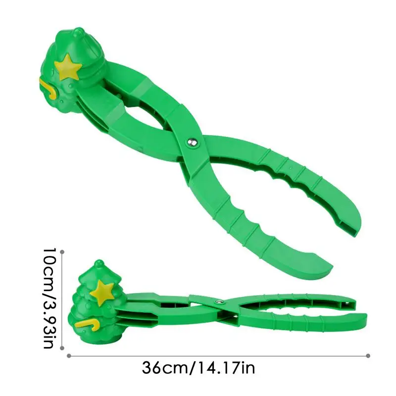 크리스마스 스노우 볼 메이커, 크리스마스 트리 모양 스노우 볼 만들기 클립, 야외 모래 스노우 볼 몰드, 겨울 눈 장난감, 어린이 선물