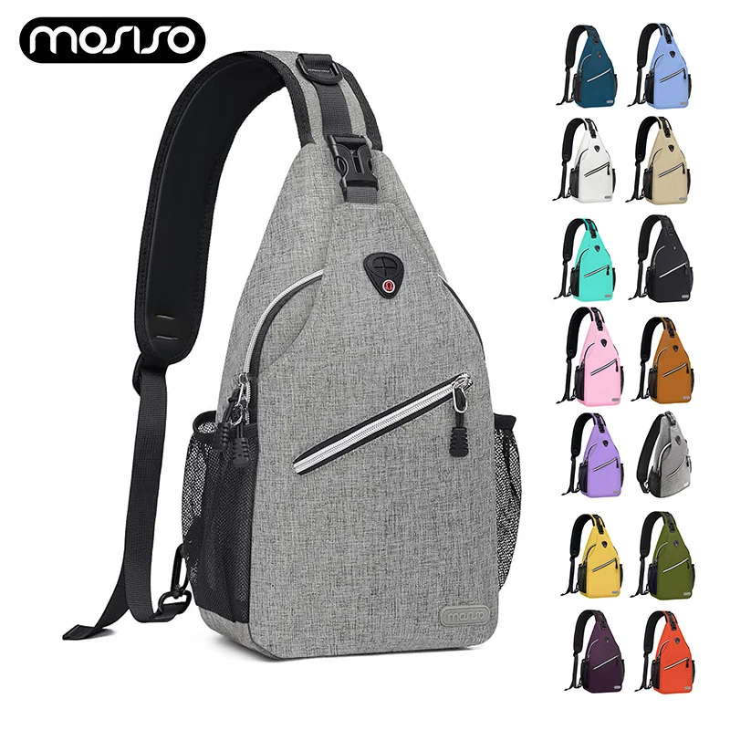 

MOSISO Sling Bag for Men's Women Multipurpose Crossbody Shoulder Bag Travel Hiking Daypack Casual Hip Hop Unisex Chest Bag