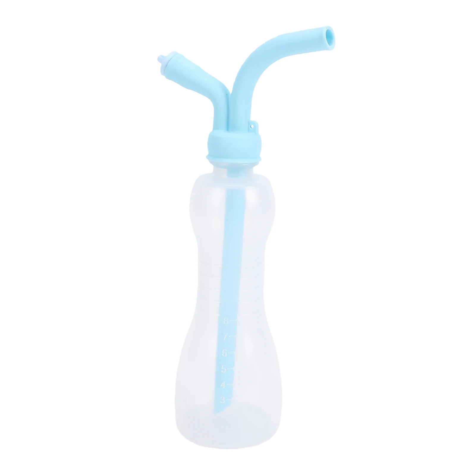 Dual Bend Mouthpiece Vocal Trainer Bottle 500ml 8 Levels Adjustable Singing Training Water Bottle for Practice Exercise