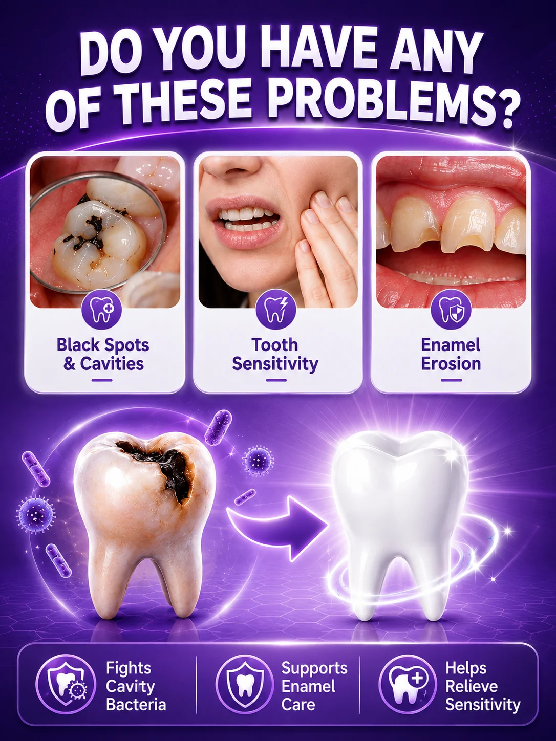 2026 Help People with Yellow Stains or Black Spots On Their Teeth Regain a Confident Smile. Unisex