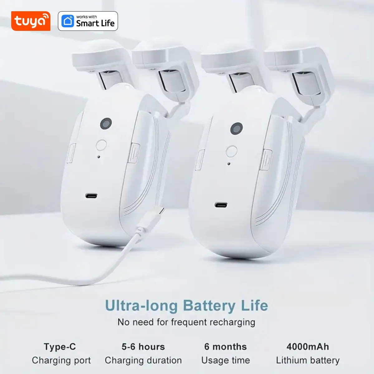 Tuya Smart Wifi Curtain Robot (with new gateway+RC), Roman Rod Track, APP Remote Control,Voice Control，Single/Double Opening