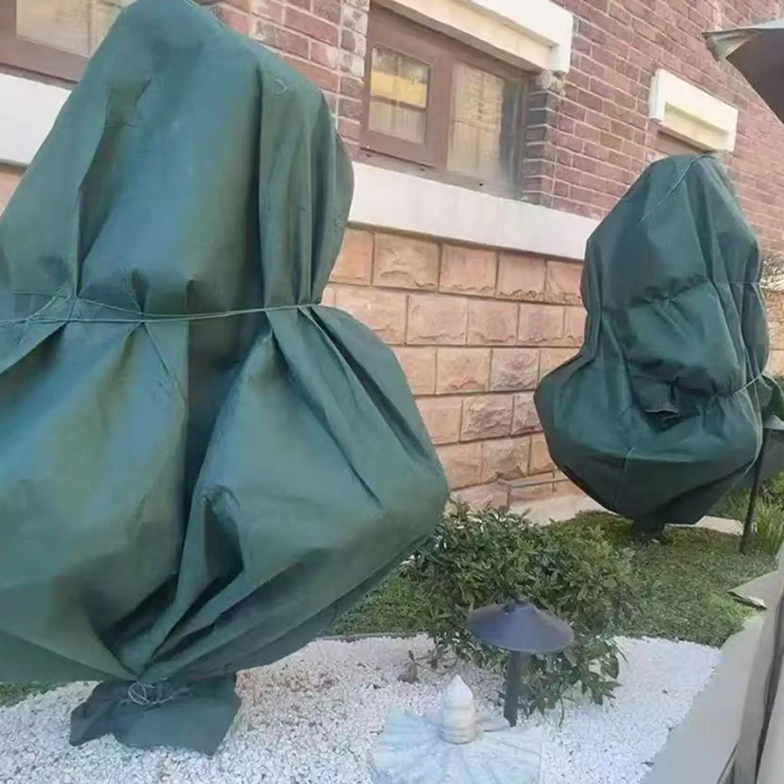 

Чехлы для растений, защита от замерзания, толстые одеяла на шнурке, многоразовые морозные одеяла для уличного пейзажа, фермы деревьев