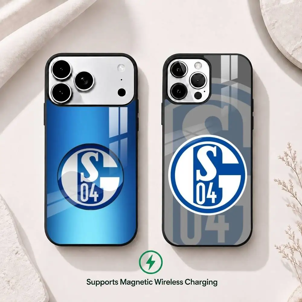 Football Club S-Schalke 04 gift  Phone Case For iPhone17,16,15,14,13,12,11 Plus,Pro Supports Magnetic Wireless Charging