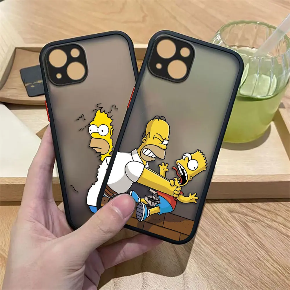 

Funny The S-Simpsons Matte Phone Case For Xiaomi 10T 11 11T 12 12X 12S 12T F4 F5 M3 M4 X3 X4 X5 GT NFC PRO TPU Case DIY Shell