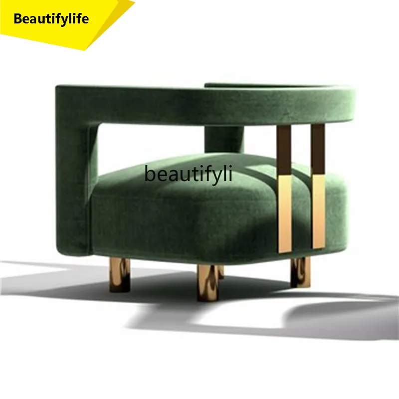 

X188 Simple Modern Light Luxury Leisure Chair Nordic Designer Chair Model Room Single Sofa Italian Armchair