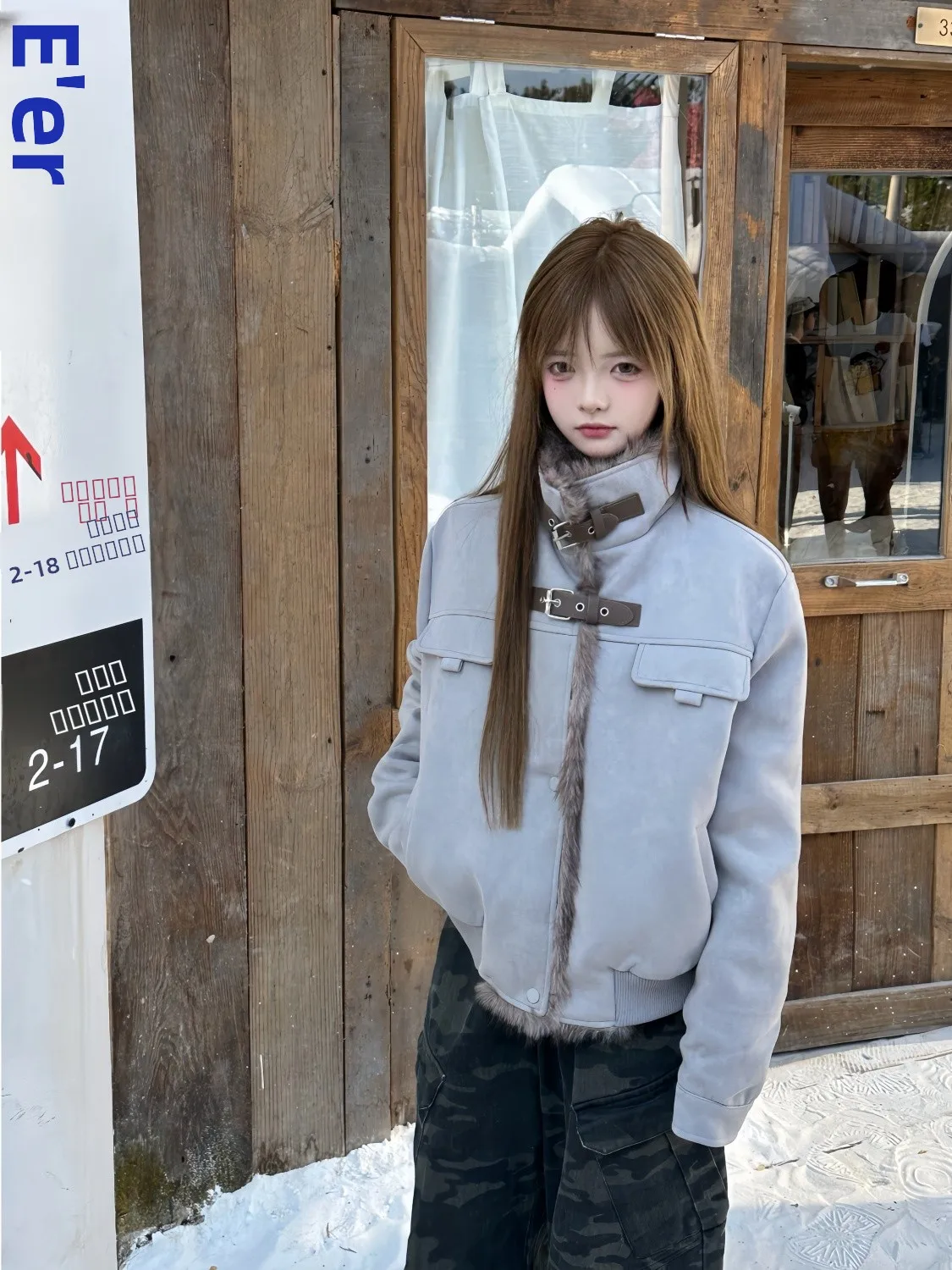 

Утепленное пальто свободного кроя с мехом для мужчин и женщин, зимнее, на хлопковой подкладке, для повседневной носки, с длинными рукавами, в разных цветах