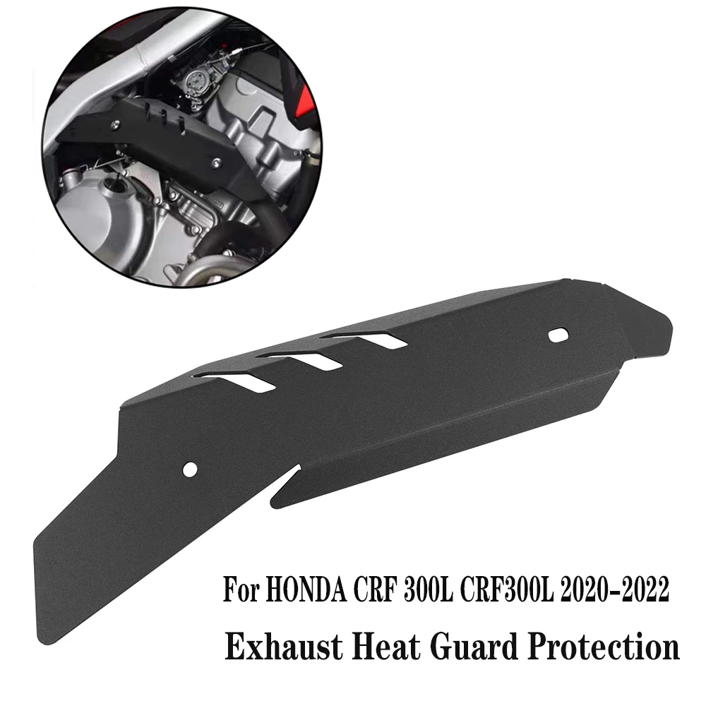 Exhaust Heat Shield Cover Guard Protector For HONDA CRF 300L Rally CRF300 2020-2022 Motor Anti-Scalding Exhaust Pipe Protection