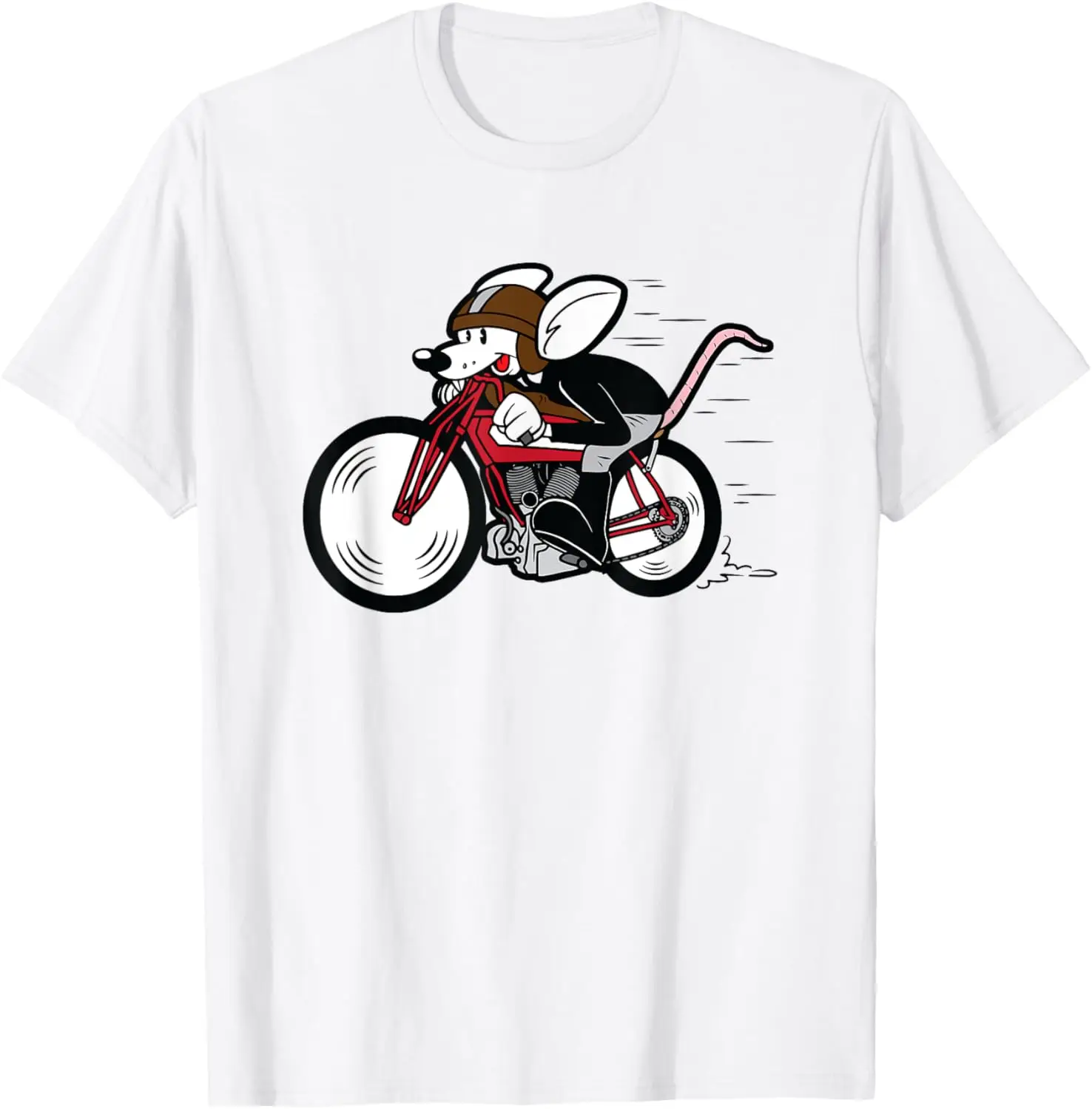 

Крутые мотоциклетные рубашки - винтажная футболка с рисунком мыши, мотоциклетная футболка