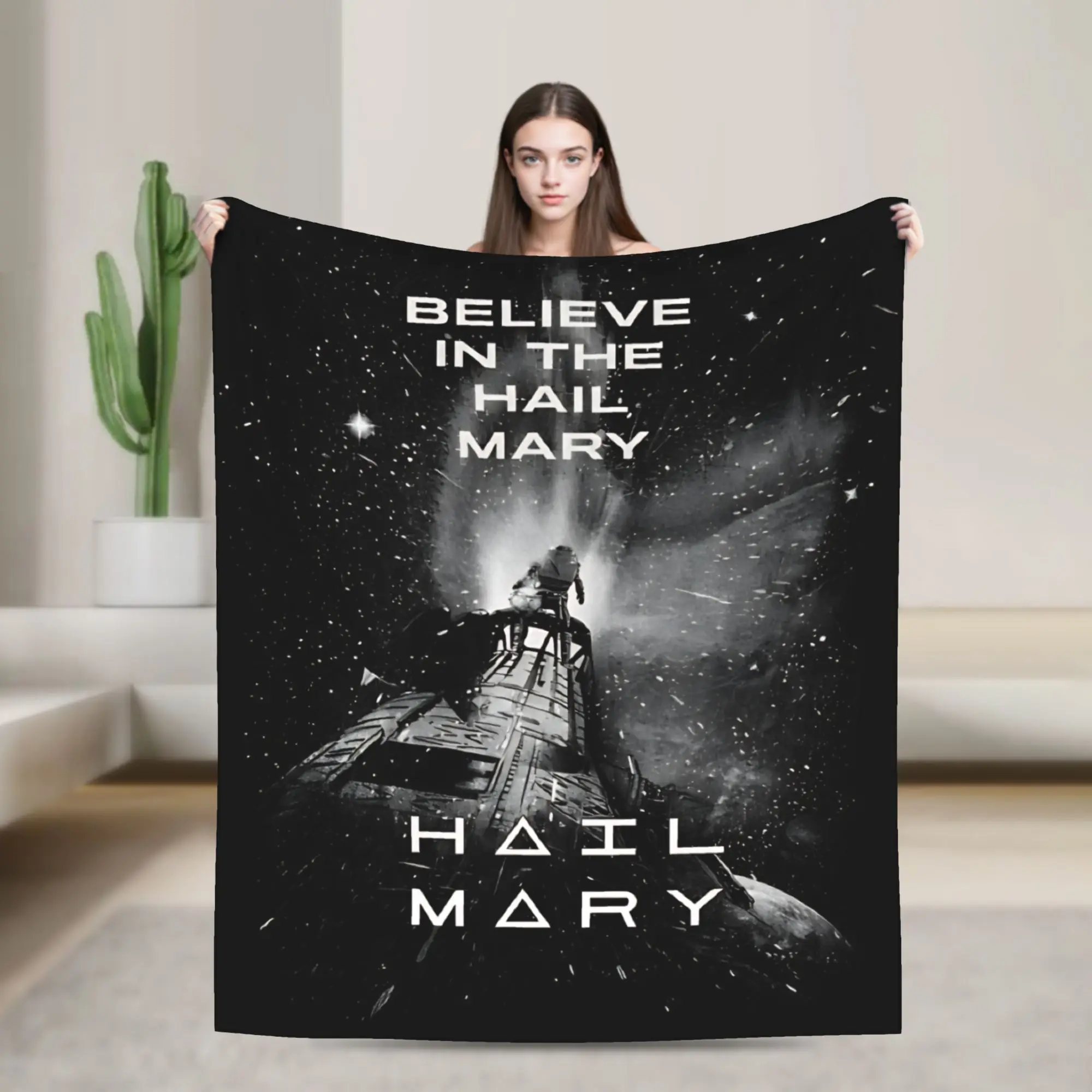 Believe In The Project Hail Mary  Blanket  Flannel Awesome Soft Throw Blankets for Home Textile Decor