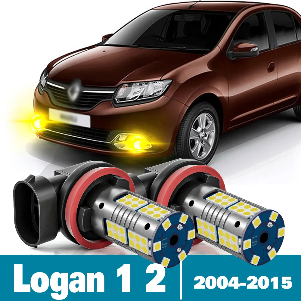 

2pcs LED Fog Light For Renault Logan 1 2 Accessories 2004 2005 2006 2007 2008 2009 2010 2011 2012 2013 2014 2015