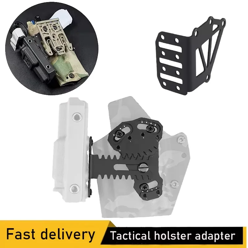 Hunting Holster Extension Adapter, QLS Extension Bracket, Tactical Holster Right Angle Adapter, Tourniquet Bracket