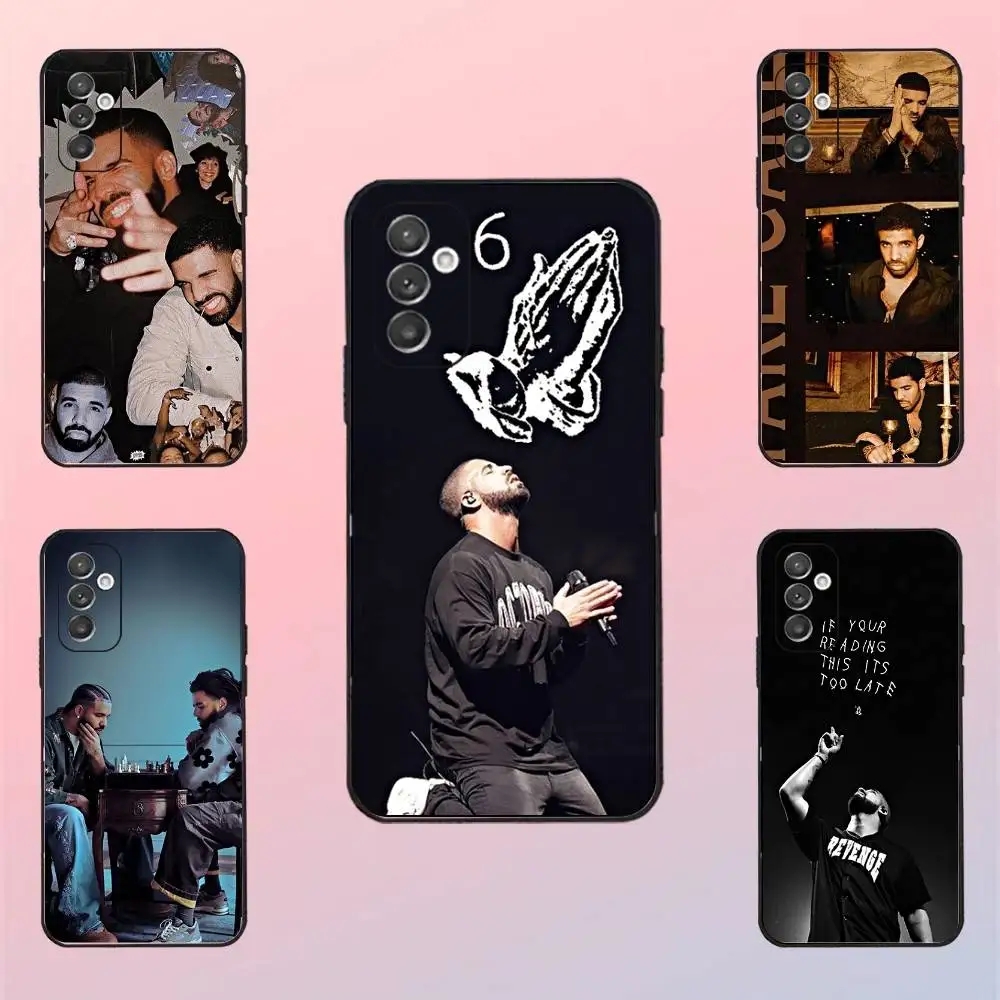 

Singer D-Drake Phone Case For Samsung S 25,24,23,22,30,21,10,9,Ultra,Plus,Lite,FE,4,5 G Black Soft Case