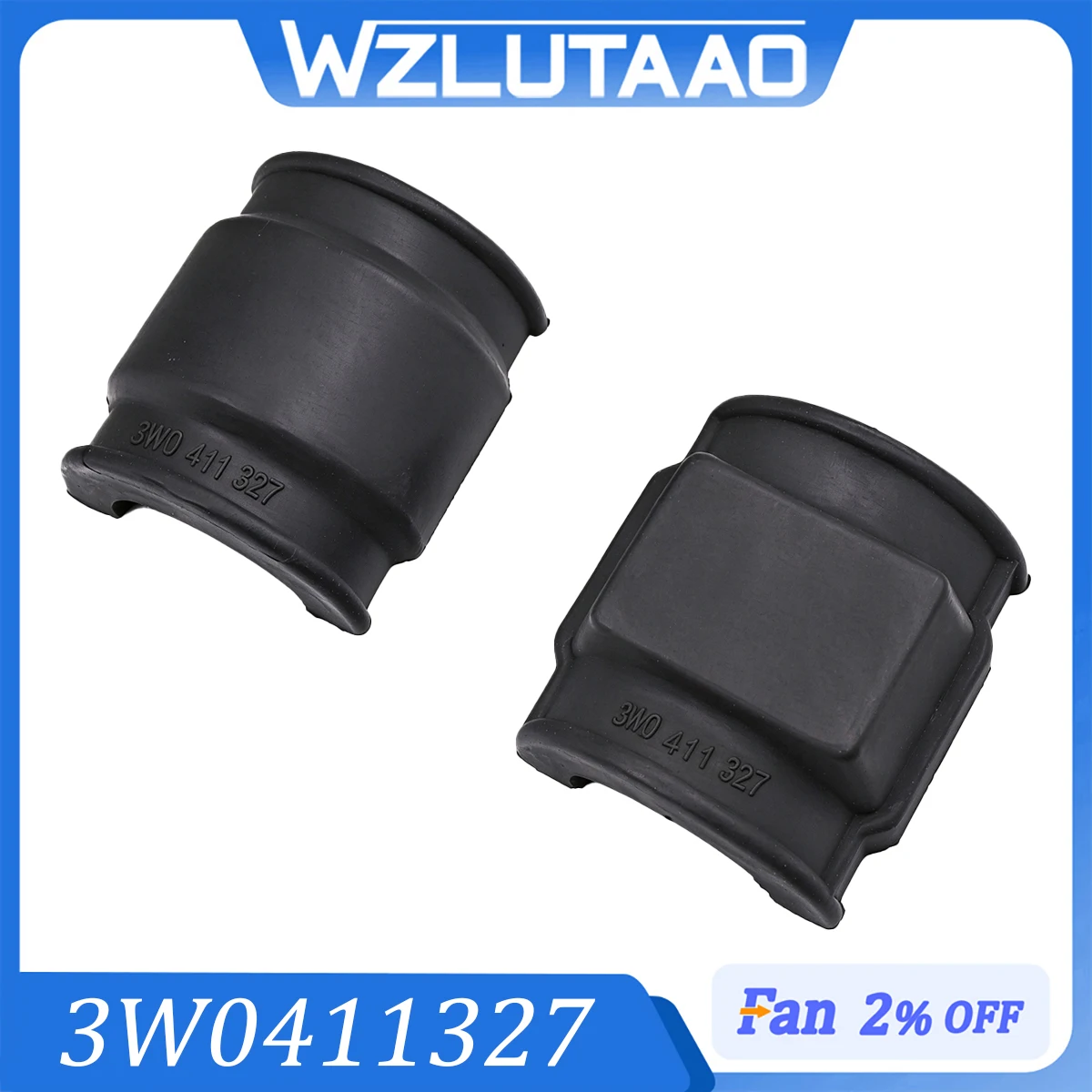 4Pcs Suspension Stabilizer Bar Bushing 3W0411327 3W0 411 327 For Bentley Continental Gt Gtc Flying Spur 3W0411305J 3W0411305AF