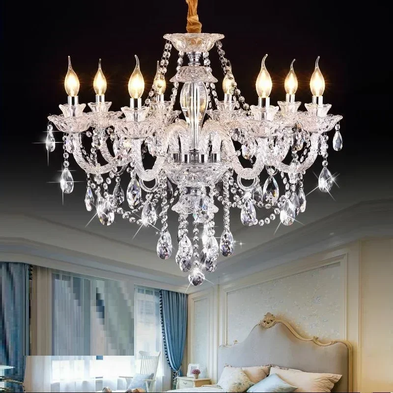 

New Luxury K9 Modern Crystal Lustres De Cristal Chandeliers AC110V/220V Lighting Fixture for Living Room Home Decoration