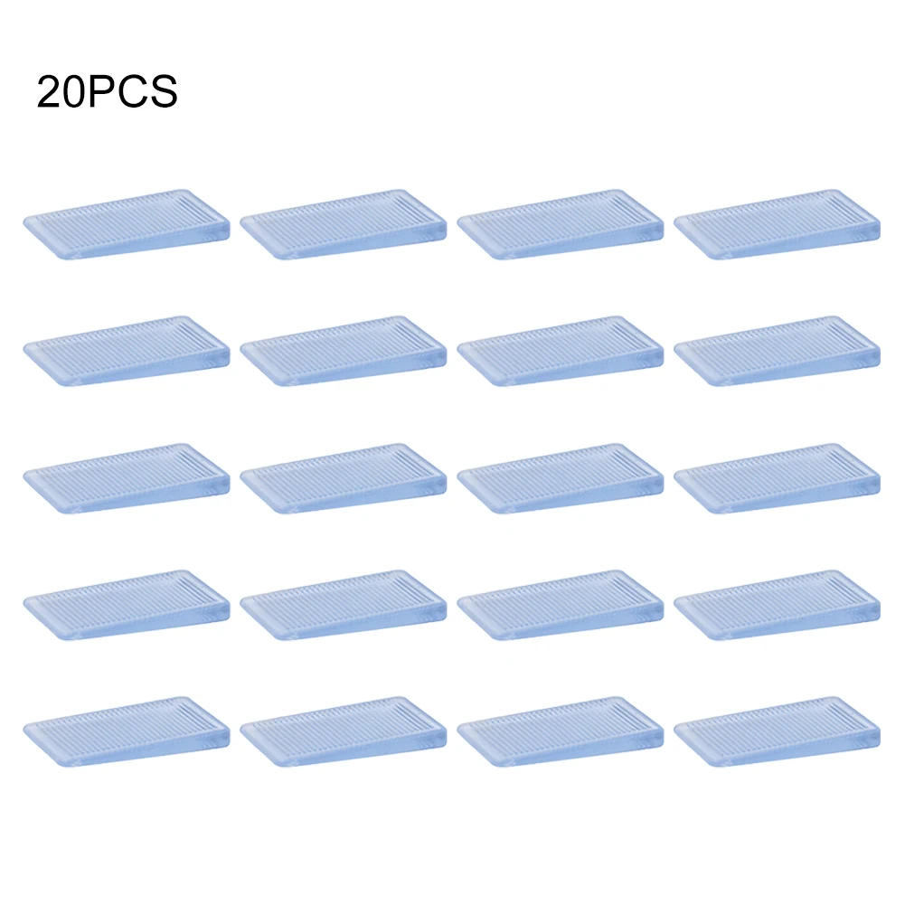 20 pces/5 conjuntos de piso loja armários móveis niveladores cadeira profissional portátil durável anti deslizamento uso doméstico mini cunhas espaçadores