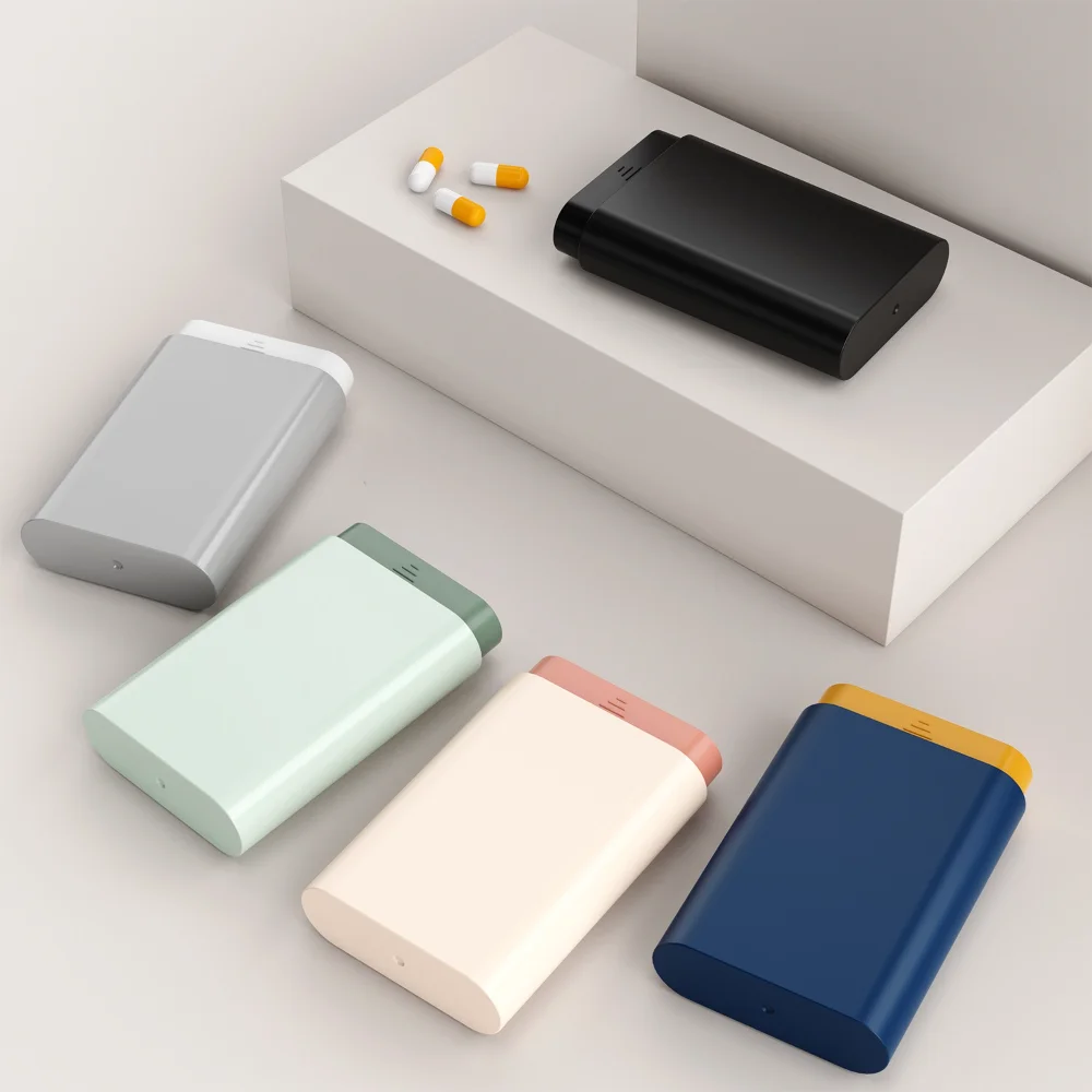 New Hot Premuim Mini Portable Travel Pill Cases Box 7 Days 6 Grids Container Organizer Storage Tablet  Medicine Vitamin FishOils