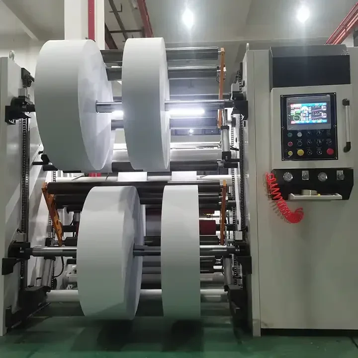 High speed slitting machine pvc pet opp pe ps plastic roll to roll paper slitting coil slitting machine