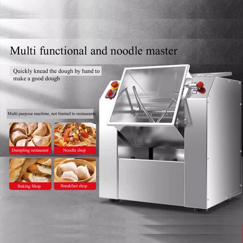 Commercial Electric Dough Mixer Machine 3/5/7/10 KG Kneading Capacity Food Processor Cooking Appliances Pizza Noodles