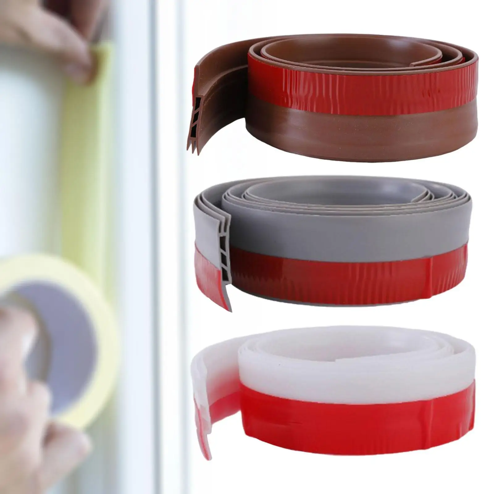 Door Drafts Stopper for Bottom of Door,Door Sweep Seal Gap Soundproof,Easy to Install Window Sealer Protector for Shower,Door