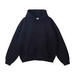 480gsm Heavy Cotton Plus Velvet Hooded Sweater Men's Thickened Tight Fleece Jumper Hoodie Plus Size Women's Sweater