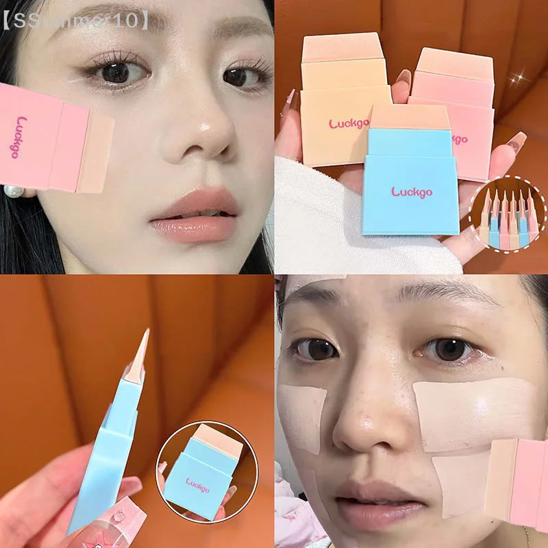 【SSummer10】Portable Silicone Flat Head Foundation Brush-Evenly Applied Powder No Streak Face Base Makeup Beauty Tool Easy Clean