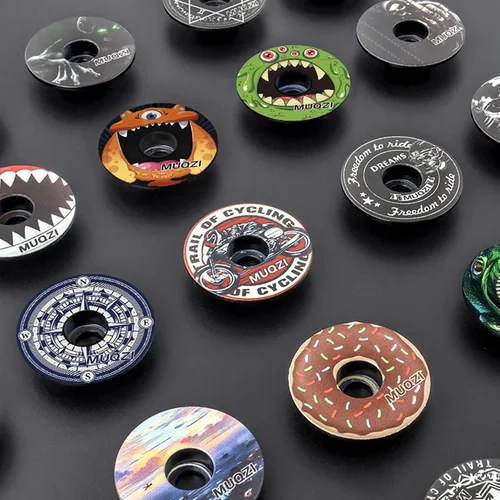 Imagen 2 del producto Tapa superior de auriculares MUQZI con perno M6x35mm, tapa de vástago ultraligera de aleación de aluminio para bicicleta, Compatible con horquilla Steerer de 1-1/8"" para All Road MTB