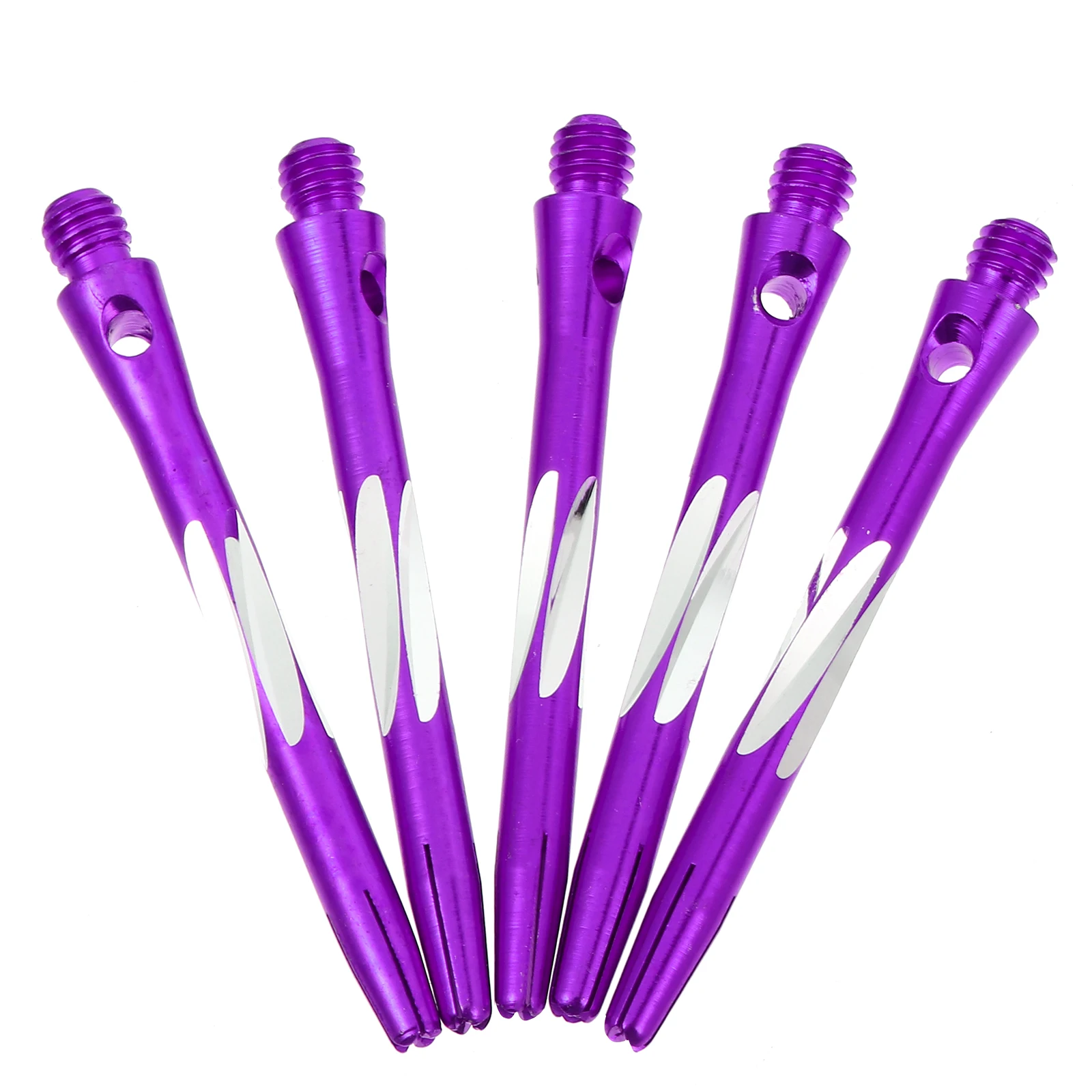

5pcs Aluminum Alloy Dart Shafts 2BA Thread Size Durable Metal Accessories for Optimized Flight
