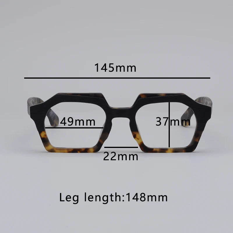 Japanese Style Men Vintage Square High Quality Glasses Frames Thick Acetate Women Myopia Optical Prescription Eyewear