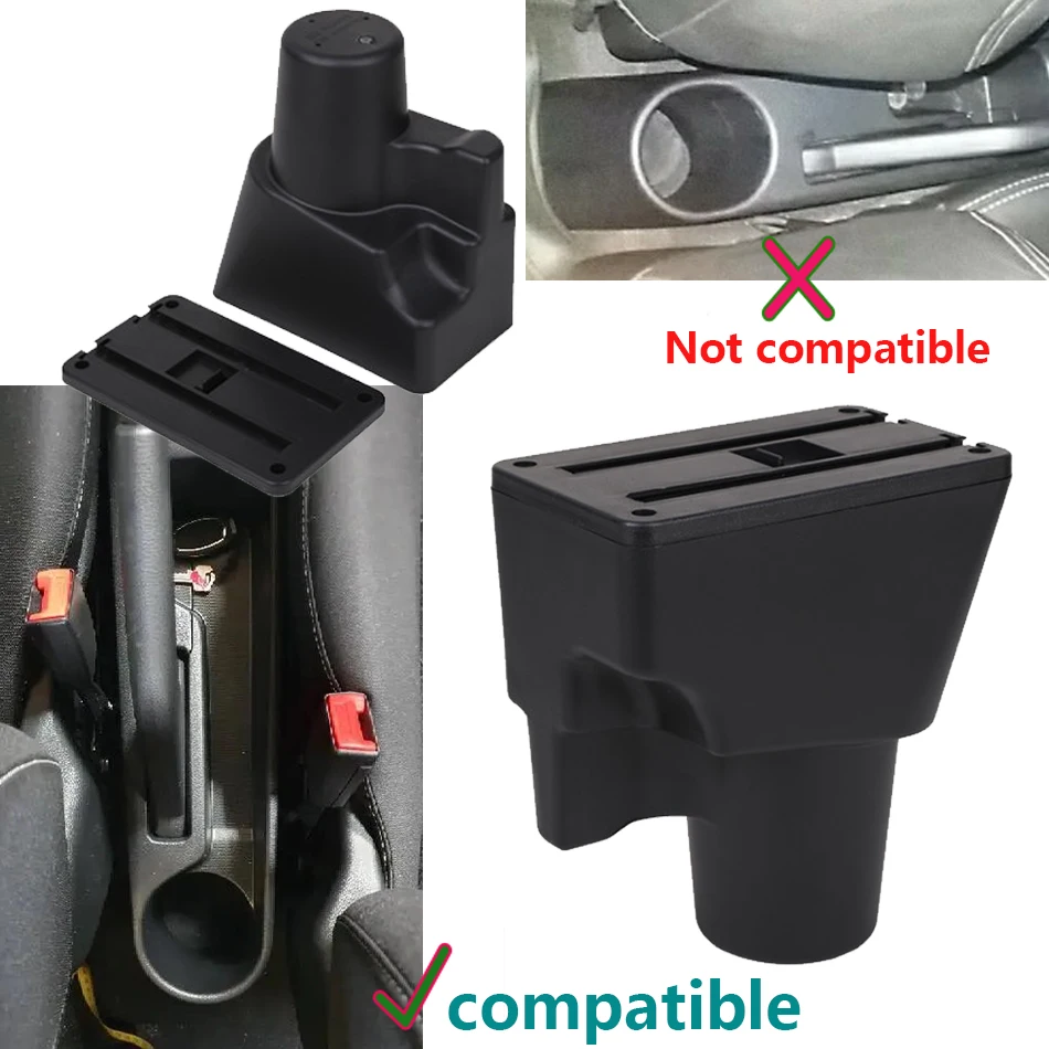 For Kia Picanto Armrest Box For Kia Picanto 3X-Line Car Armrest Auto Storage Box Cup Holder Dedicated Retrofit Car Accessories